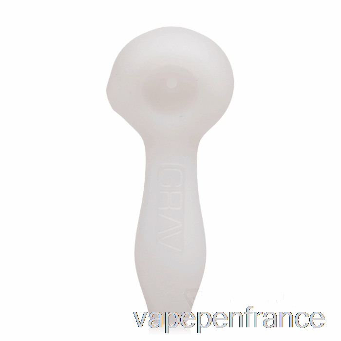 Stylo Vape Blanc Cuillère Sablée Grav